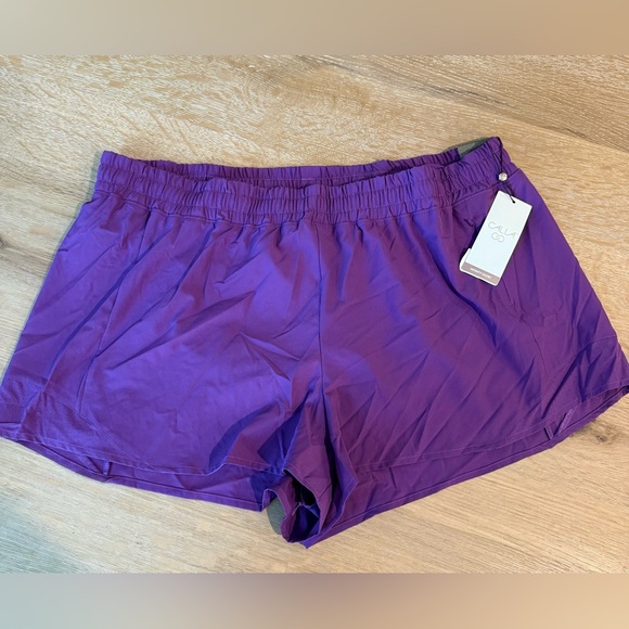 CALIA by Carrie Underwood Pants - NWT CALIA Purple Athletic Shorts XXL Drawstring Activewear